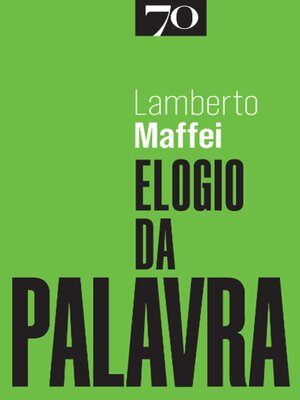cover image of Elogio da palavra